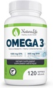 Triple Power Omega 3 Fish Oil Capsules 124; EPA Tinggi & DHA 124; 10000mg 124; 100% Acids Gemuk