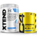 Cellucor Pre Workout & BCAA Bundle, C4 Pertama Powder Pre Workout, Frozen Bombsicle, 30 Pelayan + XEND Beat Powder, Freedom Ice, 30 Servis