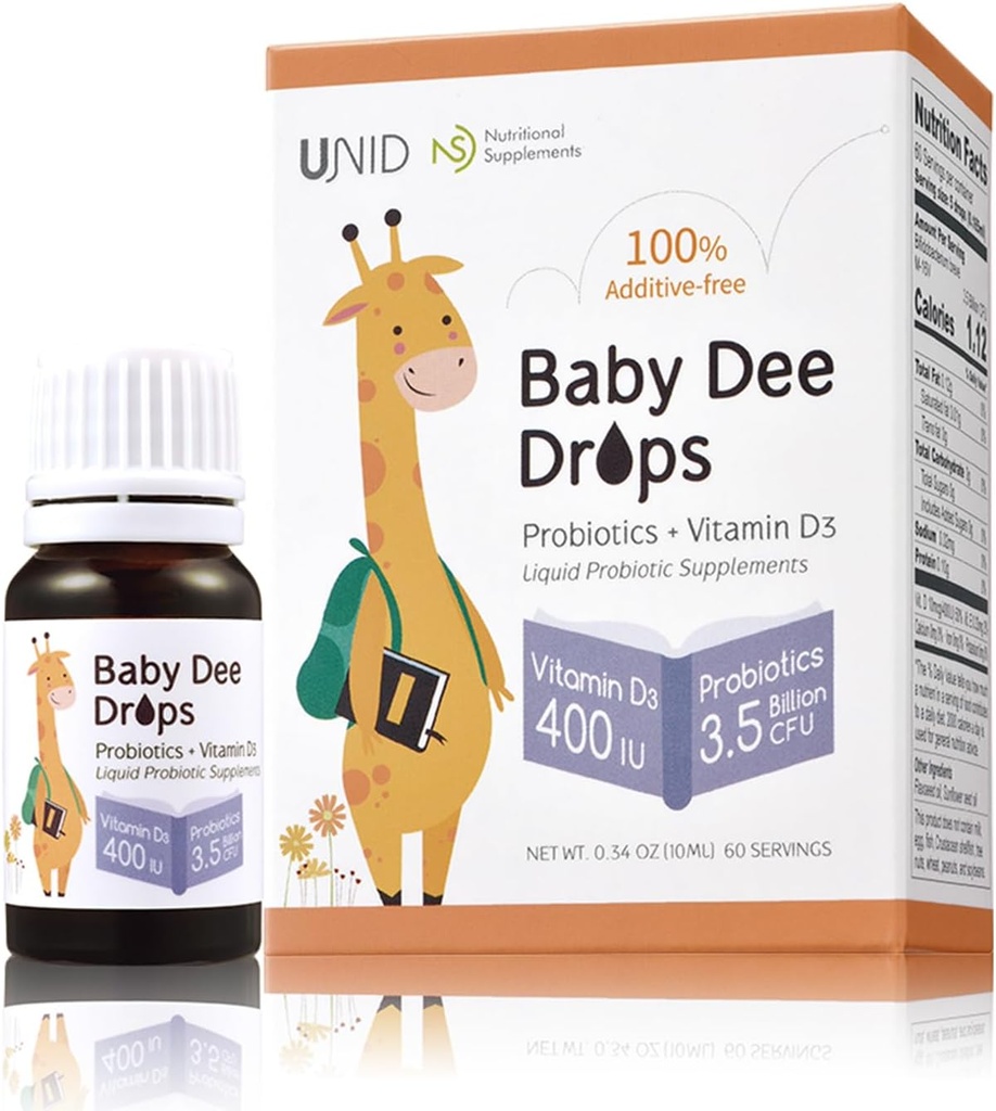 BabyDee Drops Probiletic (3.5 Milyar CFU) + Vitamin D3 (400 IU)
