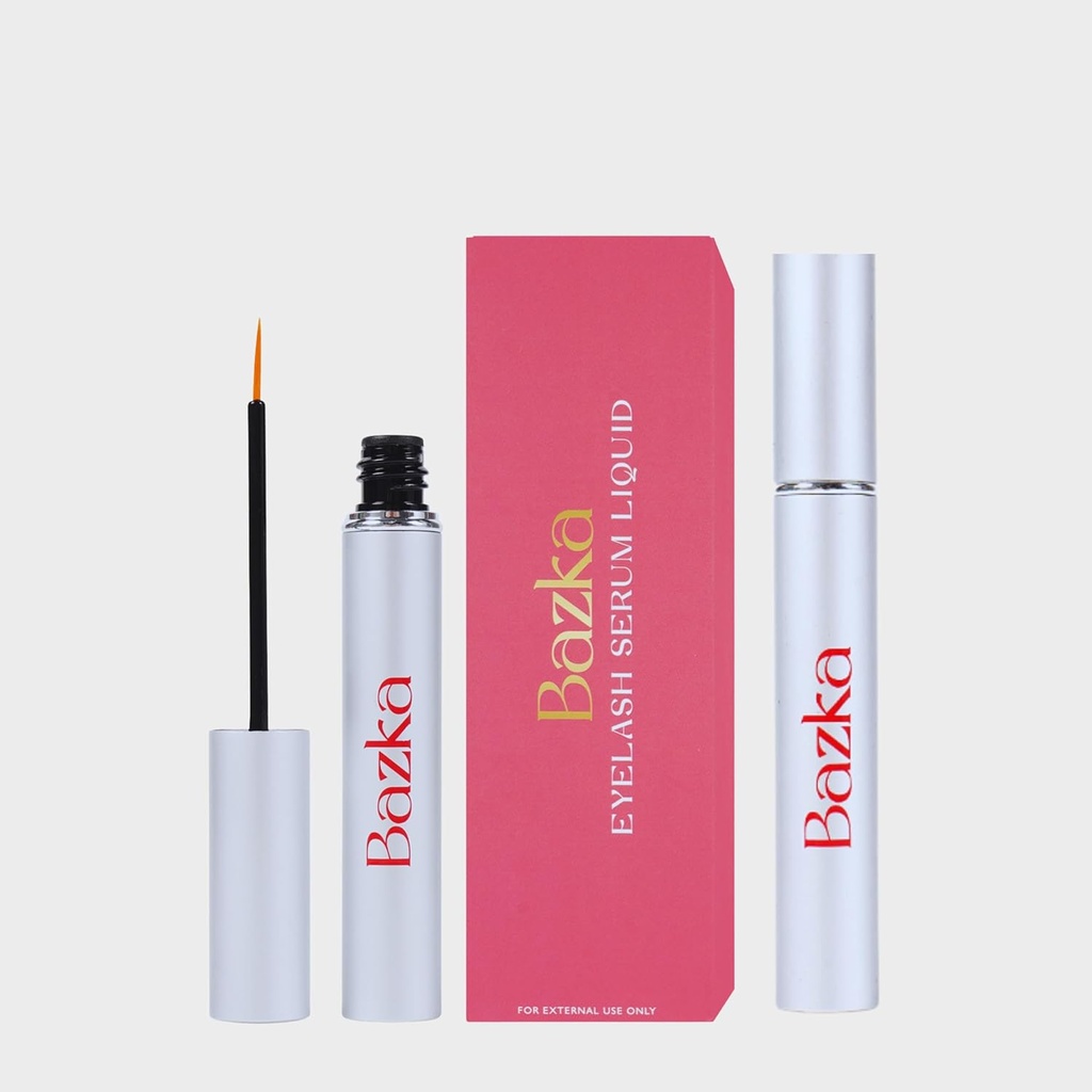 Bazka Eyelash Serum: Enhance Lash Growth & Thickness, Longer & Nquishing Formula for Prevent Moiguez Loss, Dua kali per hari (3.5mL)