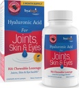 Hyaleg Hyaluronic Acid Chewable Lozenge - Tablets yang dikunyah untuk Skin Care & Eyes - Vegan, Sugar- Free dan Berry Favorit Acids Hyaluronic (60 Count)