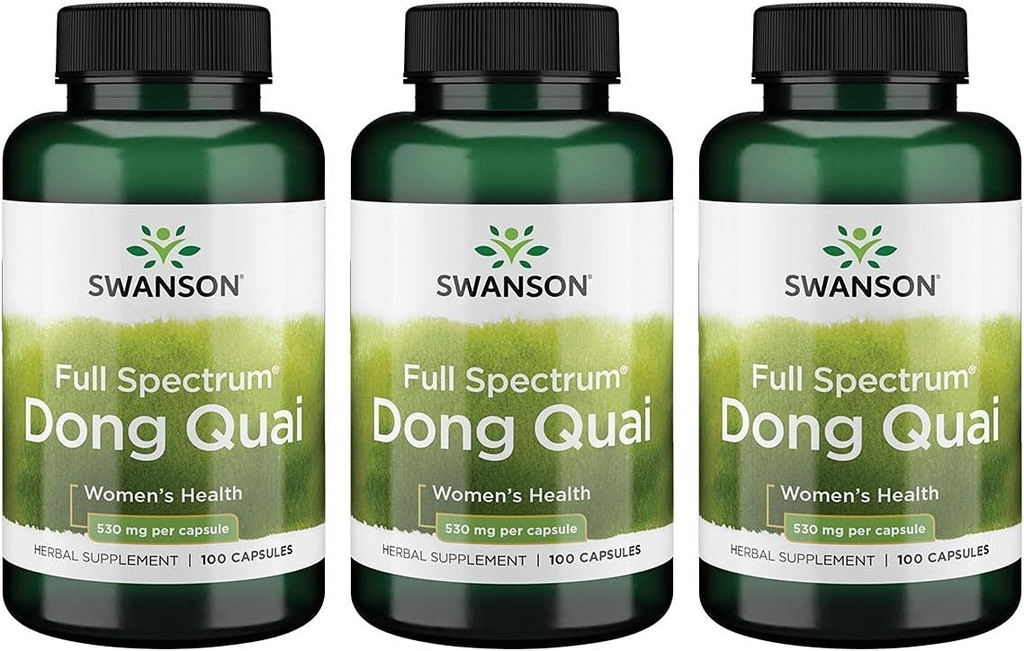 Swanson Dong Quai 530 Miligram 100 Capsules 3 Pack