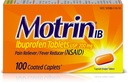 Motrin IB Pain Reliever Fever Reducer (NSAID) Ibuprofen Tablet, 100 Count