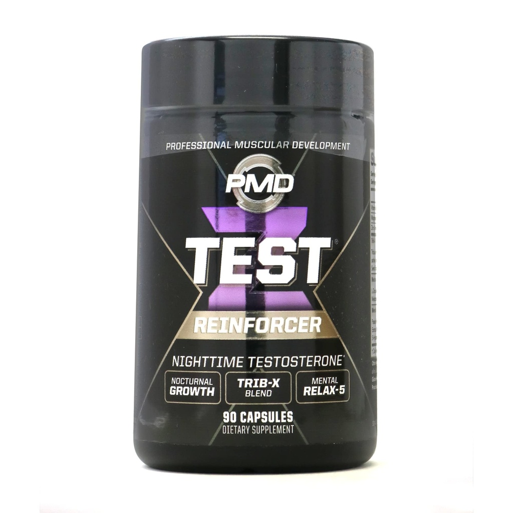 PMD Sports Z-Test Nighttime Testosteron Support - Sleep Inducer and Relaxation for Maximum Anbolic Effect - Meningkatkan Pemulihan Otot, Meningkatkan Pertumbuhan Otot - 90 Kapsul