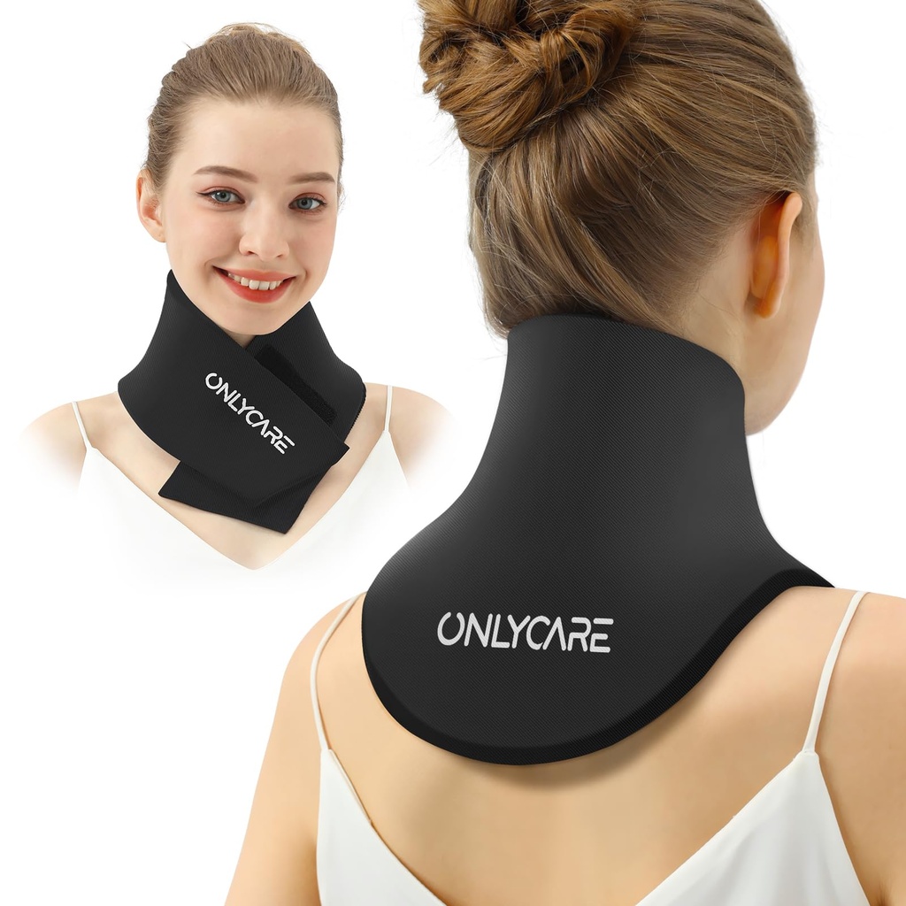 ONLYCARE Neck Ice Pack Block Gel - Upgraded Ice Packs for Neck Reworthy, Hot and Cold Compress, Relief of Pain, Swelling, Spouins, Office Pressure