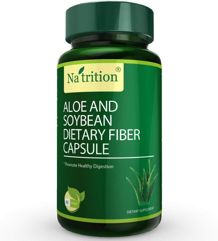 Natasi Aloe Vera Gel Extract Capsules dengan Soybean Dietary Fiber