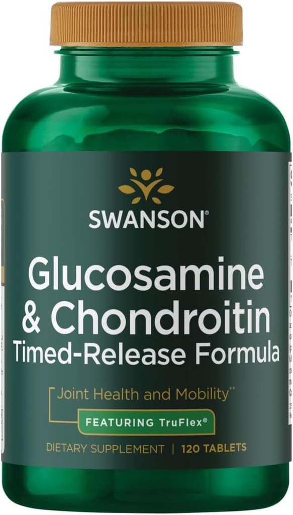 Swanson Timed- Rilis Glucosamine & Chondroitin Sulfate 750 / 600 Juta 120 Tab
