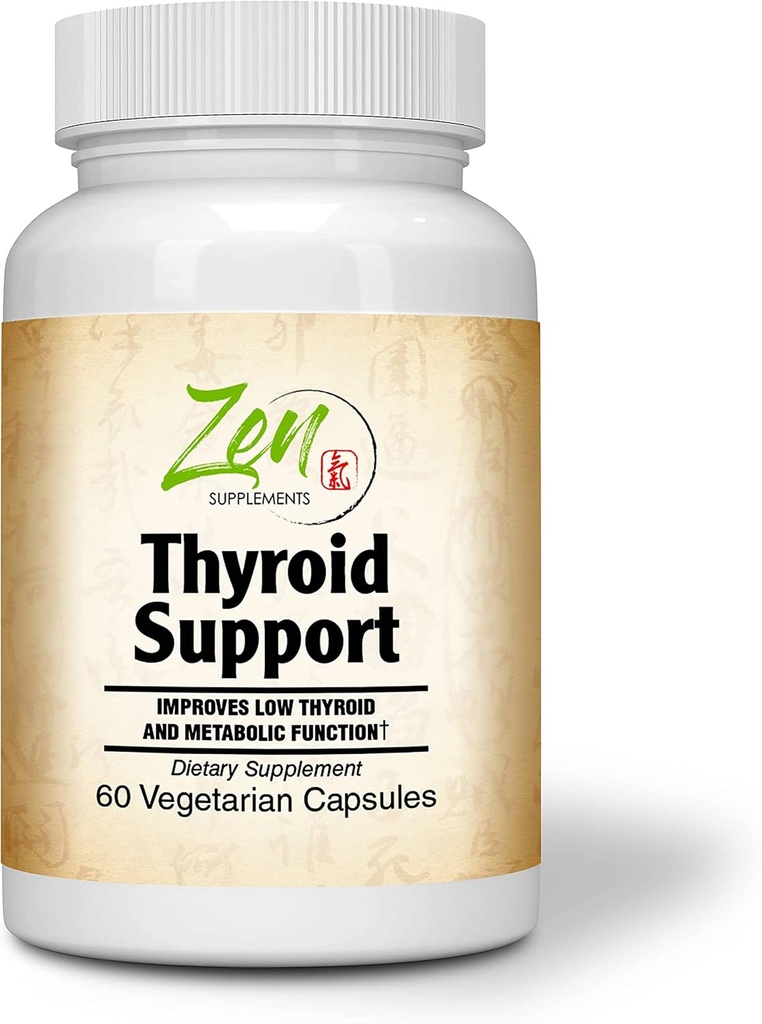 Lengkap Suplemen Dukungan Thyroid - untuk Energi Rendah dan Fungsi Metabolik - dengan Kelp Iodium, Ashwagandha, Copper, Vitamin A, C, D3, B6 & More - Thyroid Dukungan untuk Perempuan & Pria - 60 VevScaps