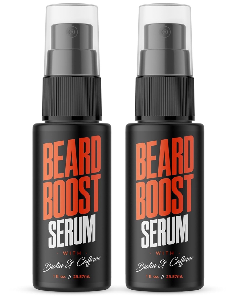 Wild Willies Growth Serum (2- Pack) - Natural Beard Care with Biotin & Caffein for Healthier, Thicker & Fuller - Looking Mustache - Daily Grooming Routine Neshes & Hydrates Mens Factual Hair