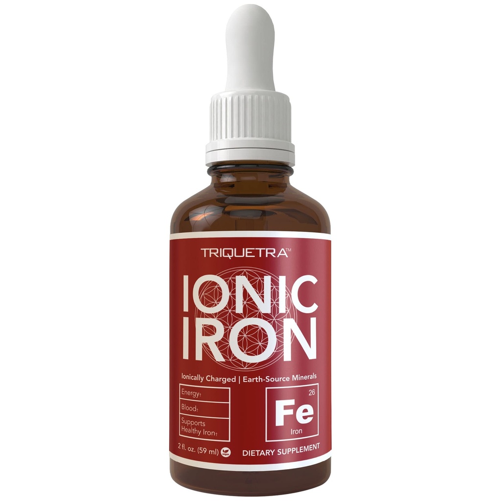 Ionic Liquid Iron Suppplement (236 Servis) - Hidangan Absorpsi Tertinggi yang memungkinkan adanya Penyimpanan Kecil & Kurang Perut Issue - Tidak-Dicorak, Vegan, Ionisnya Dibakar, Minefused Bumi