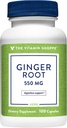The Vitamin Shoppe Ginger Root 550MG, Whole Herb Suplement That Supports Ditraffic & Soothing (100 Kapsul)