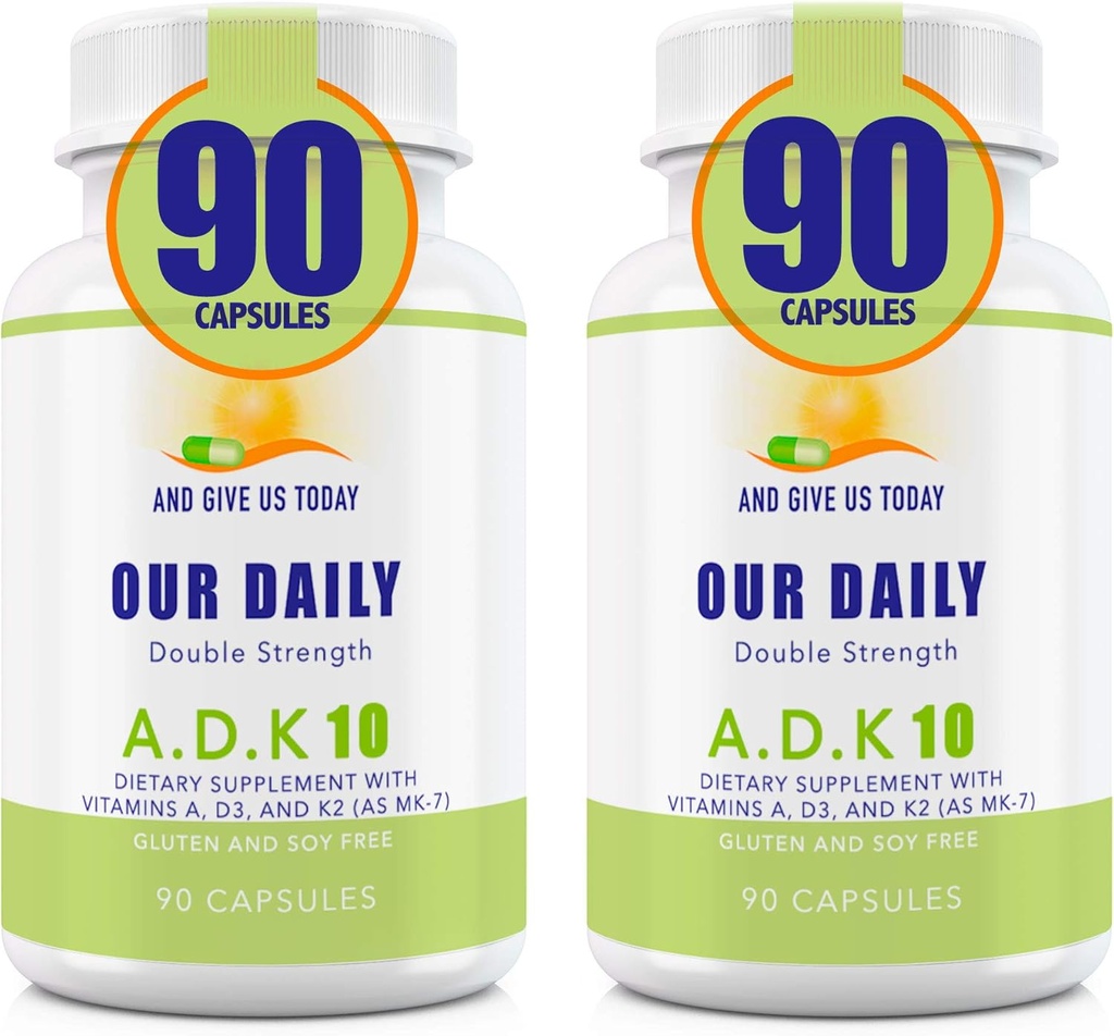 Vitamin A1, D3 dan K2 (sebagai MK7) - Physician Formulasi Tulang & Imune Dukungan - Gluten Bebas, Non GMO - 180 Vegetarian Capsules