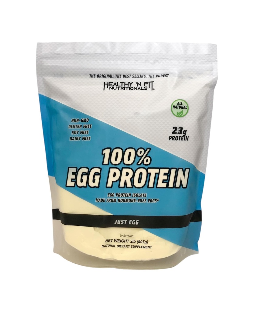 Sehat 'N Fit - 100% Egg Protein (tidak berselera) Natural, 2 lb Bag. Hanya Egg Instant Dry Whites: