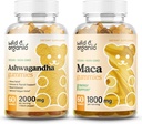 Wild & Organic Ashwagandha Gummies & Maka Root Gummies 60 Count
