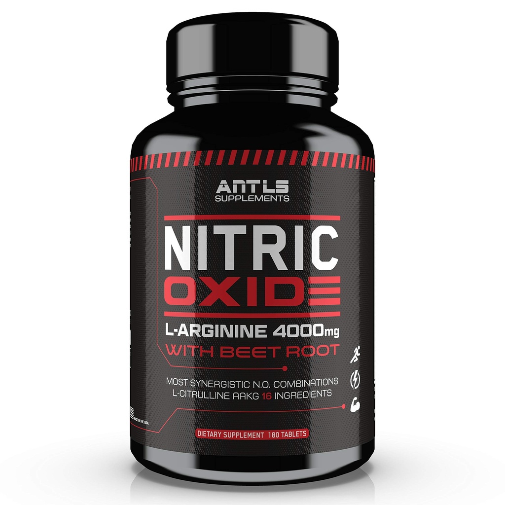 Kompleks Booster Nitric Oxide Kompleks L Arginine 4000mg, L Citrulline, AAKG, Root Beet, Pra Workout Pills, Bulider Otot, Pertumbuhan, Pumps, 180 Capsules