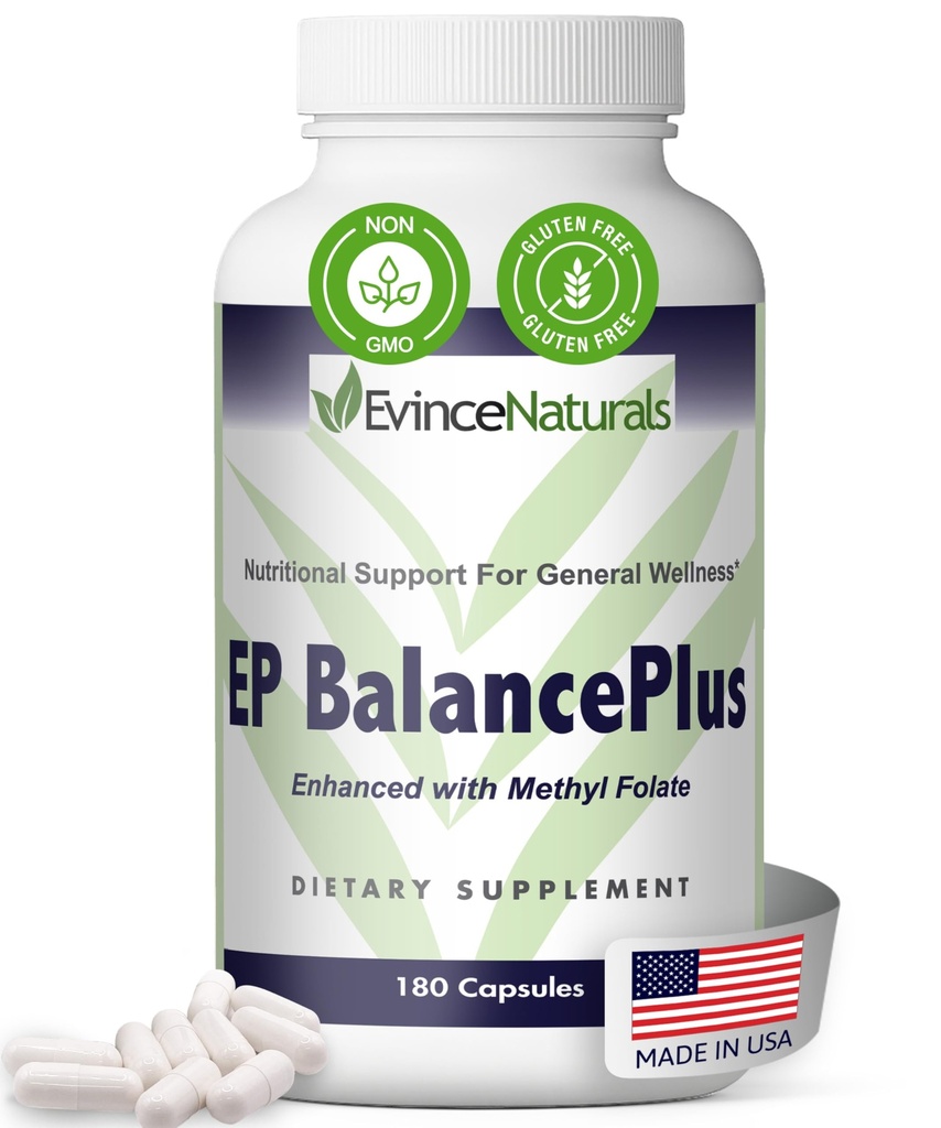 EP Balancids Plus Multivitamin for Dewasa - Multivitamin untuk Pria & Perempuan dengan Vitamin dan Mineral - Metil Membeku & Amino Accids untuk Dukungan Nutres - Pendukung Wellness Umum, 180 Capsules