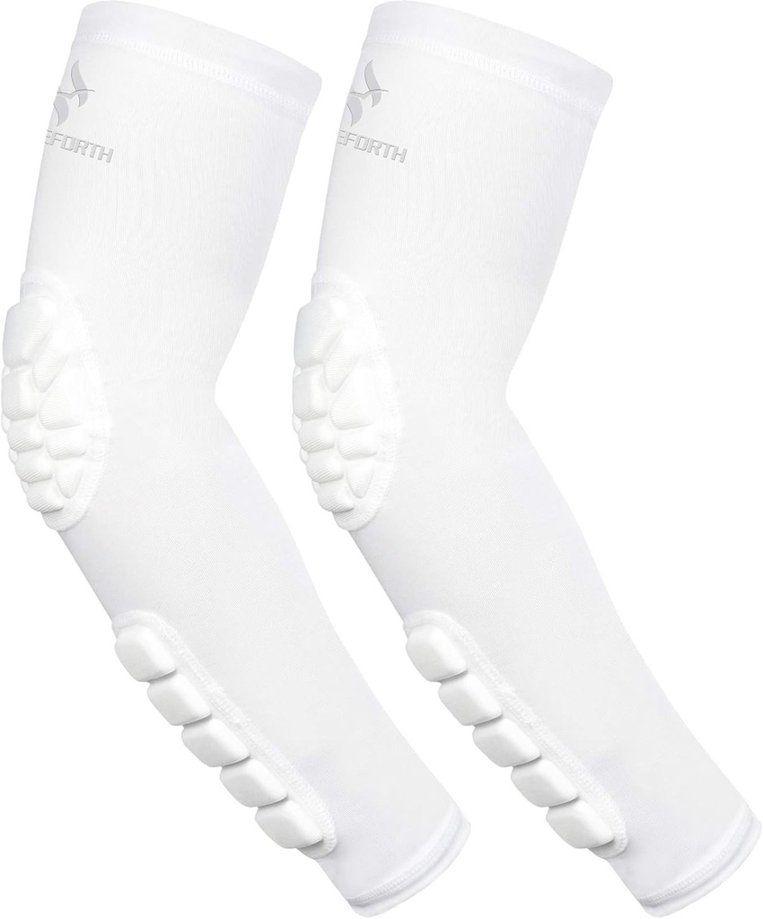 2PCS Pleadded Elbow Forarm Sleeves Compression Arm Protect Support