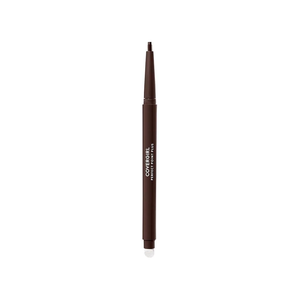 Gadis Sampul Titik Sempurna Plus Eyeliner Pencil, Espresso, Long- Lasting, Versatile Brown Eyeliner, Soft Smudging Tip, Tidak Menajamkan Perlu, Paket 1