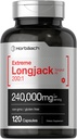 Horbäach - Longjack Tongkat Ali 124; 240,000 mg (200: 1 Advanced) 12.4; 120 Capsules 12.4; Extreme Male Performance Supplemen 124; Super Extraced Herbal Formula 124la; Non-GMO & Gluten Free Pills