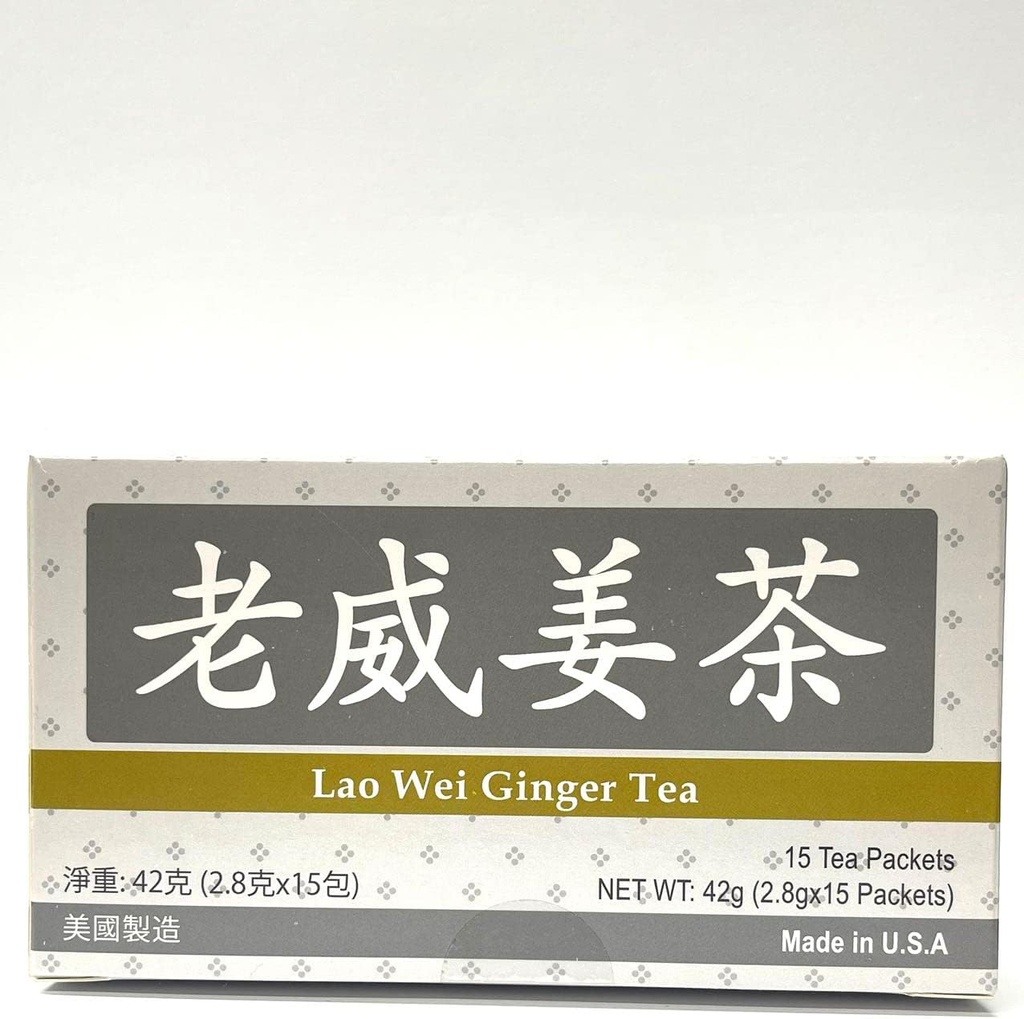Jahe Tea Herbal Supplemen Membantu Pengendalian Inflamasi & Reduce Nausea, Meningkatkan Energi & Antioksidant Tingkat 15 Bags Dibuat di Amerika Serikat