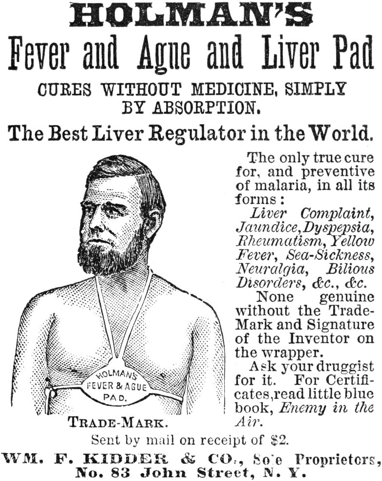 Advertional Namerican Paten Medicine Advertisement 1876 For HolmanS Fever And Ague Liver Pad Poster (18 x 24)