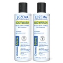 Dermasolve Eczema Relief Body Wash (2 Pack) Aver124; Protects, Moisturizes, and Reparts Skin - Anak-anak, Bayi & Dewasa - Steroid Bebas
