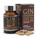 Red Ginseng [Gin HONGSAM] 60 Kapsul - Suplemen Premium Anti Aging - Boost Energy 124; Ammune 124; Memori Perempuan dan Pria 100% Ginseng Merah