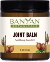 Banyan Botanicals Joint Balm - Organic Balm for Joints dengan Boswellia dan Guggulu - untuk Pendukung Komfortable Joints dan Overall Gabungan Kesehatan - 4 oz - Non-GMO Supporated Petroleum Free