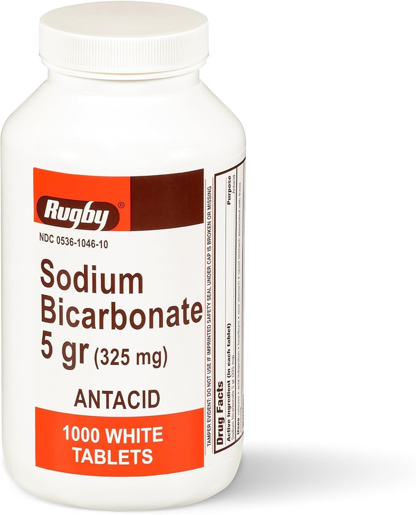 Sodium Sodium Bikarbonat 325 mg Tablet Antax - Relief for Heartburn, Sour & Internable, 1000 Cacah (1 - Pack)