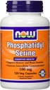 NOW FOOUND PFoshatidyl Serine 100mg, (2 x 120) 240 Veg Capsules