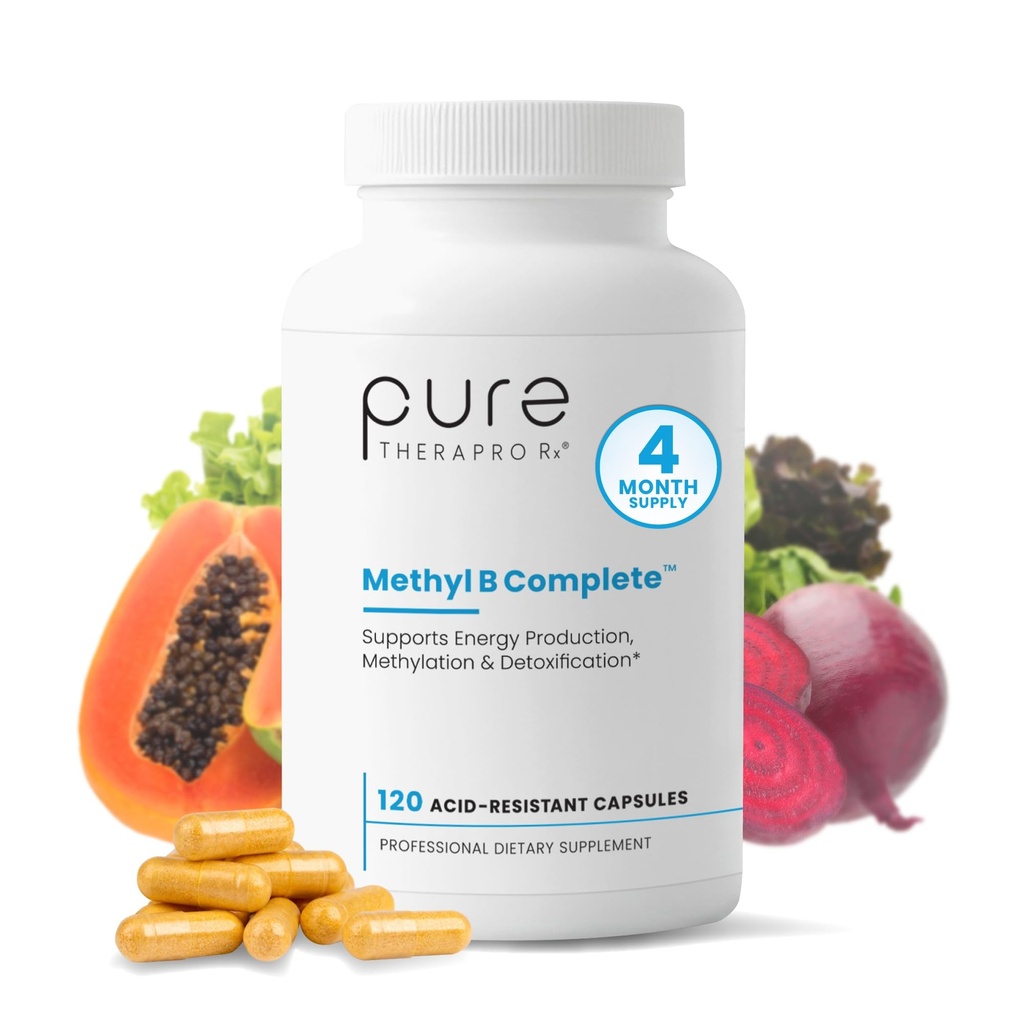 Kredit Therapro Rx murni Methylated B Kompleks Vitamin Made di Amerika Serikat, 4 Bulan Supply 124; Methyl B Complete Quatrefolic 5 - MTHF Folate, B12 Methylcobamin, TMG Trimethylglicine, Methyfolat 124m Grade