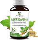 Herbal Heaven Ashwagandha Capsules 90 Count 124; Ashwaganda Powsules untuk Ultimate Overall Wellsing
