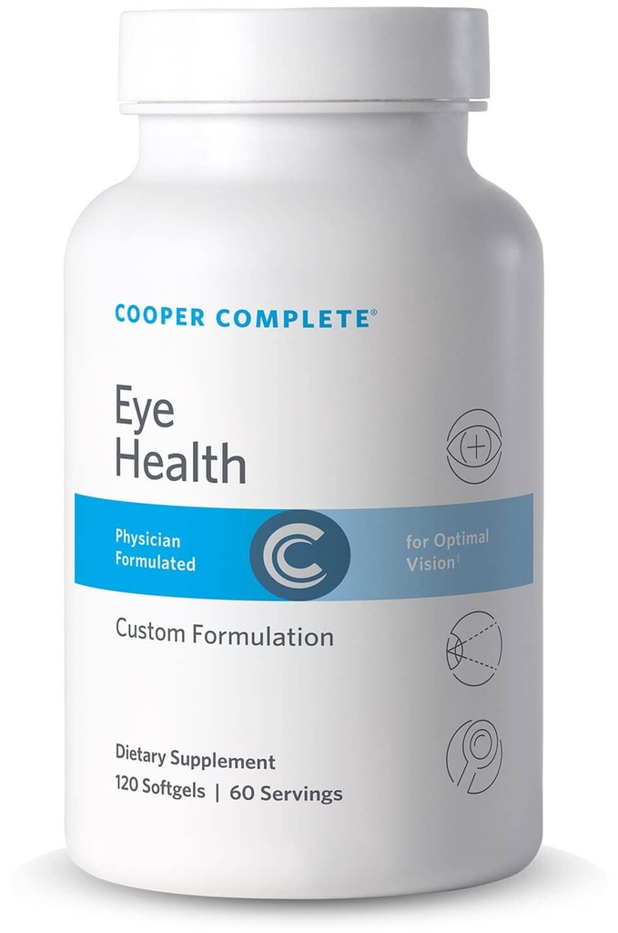 Cooper Complete - Eye Health Suplemen - Lutein, Meso Alaxanthin, Vitamin C & E - 120 Softgels per Botol. Kemas 2