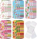 120 Pcs Fabric Adhesive Flexiable Bandages Bulk Berwujud dan Pola Kecil Kembang Fabric Kecil dengan Non Stick Pad 3 x 1 Inch untuk Cuts Weund Scrapes Women (Floral)