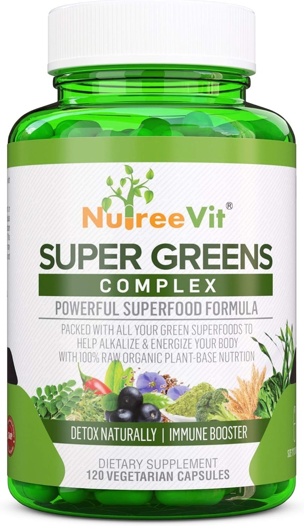 SuperGreens - Spirulina, Chlorella, Wheatgrass + More