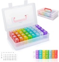 Monthly Pill Organizer 2 Kali sehari, 30 Hari Pill Organizer 2 Kali sehari, Pill Boxes dan Organizer 2 Kali sehari dengan Kasus Perjalanan, Moth Pill Box Am Pm Monter Box Organizer dengan 32 Daily Comments