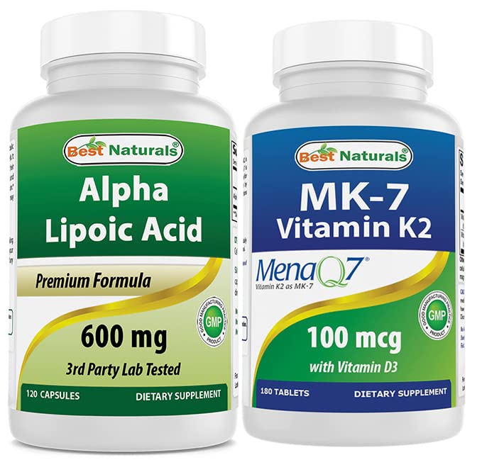 Best Acibal Alpha Lipoic Acid 600 mg & Vitamin K2 (MK7) dengan D3