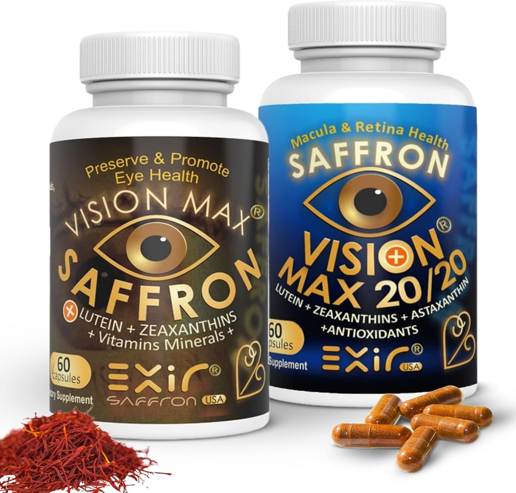 EXIR Eye Vitamin Suplemen, Set dari 2 - Dukung Retina Macau, 120 Kapsul
