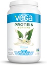 Vega Protein dan Hijau Vanila (25 Pelayan, 26,8 Ounce) - Tanaman Tanaman Vegan berbasis Gowder Protein, Gluten Bebas, Non Dairy, Non Soy, Non GMO