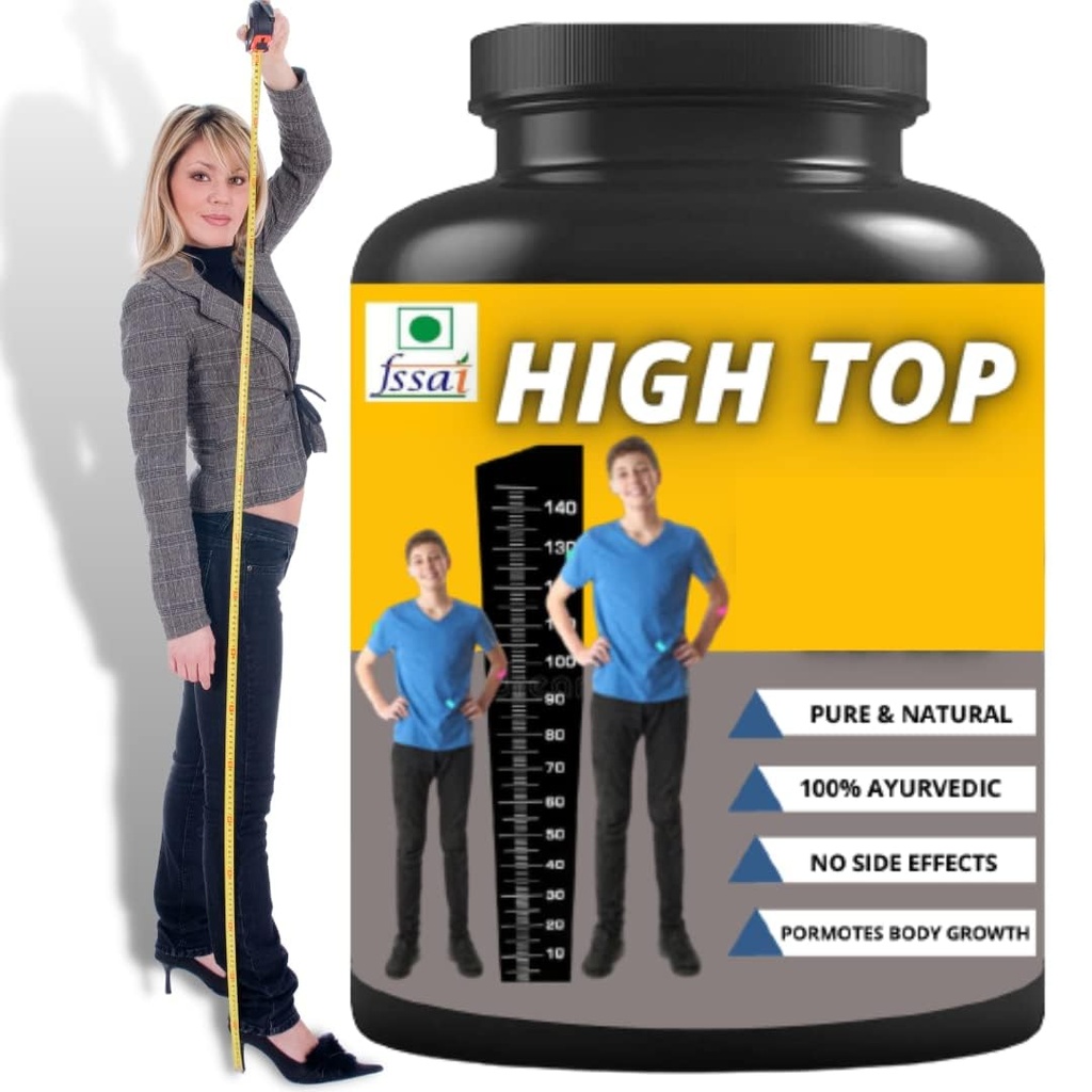 Sheltr High Top 134; Tinggi Menimbulkan Pertumbuhan Tinggi & Tinggi & Tinggi Gain 124; Capsule 12.4; ayurvedic Medicine (Paket 1)