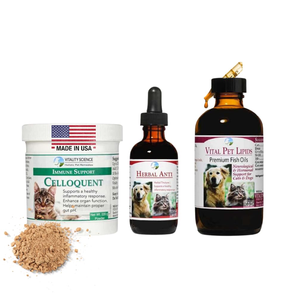 Vitalitas Sains Advanced Immune Reporation Suplemen untuk Kucing 124; Intense Regeneration Protocol Ammune 124; Membantu dengan Relief Sakit (Kecil)