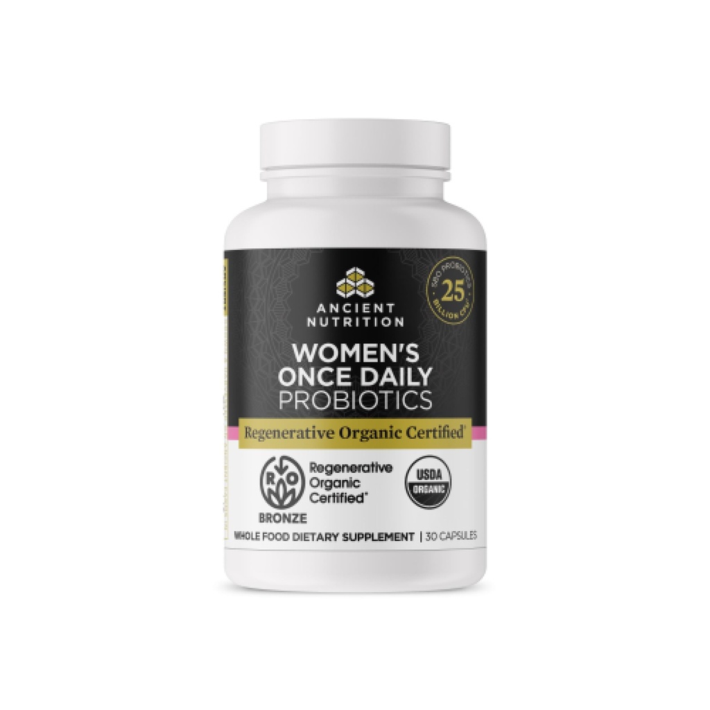Unsur Regeneratif Nuklir Kuno Program Tersertifikasi untuk Perempuan, Progities Women 's Once Daily, untuk Gangguan Sehat dan Dukungan Sistem Imune, 25 Milyar CFUs * Per Serving, 30 Count