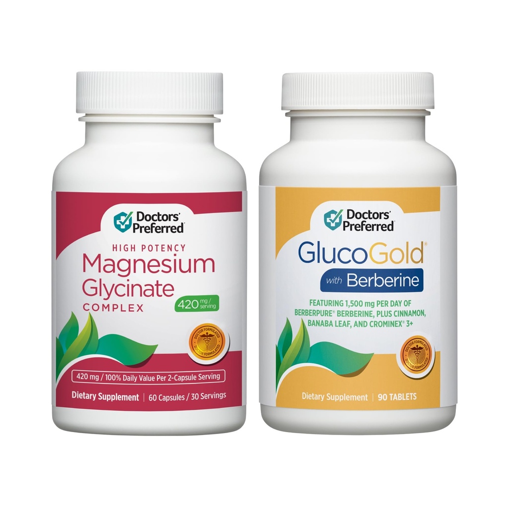 GlucoGold PPRED DOCTORS 'dengan Suplemen Glycinate Berberine dan Magnesium