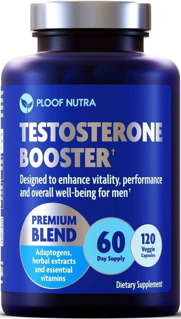 Suplemen Testosteron Booster untuk Men-Male Enhancing Test Boost - Ashwagandha, Tongkat Ali, Rhodiola, Tribulus, Vitamin D3, B6, B12