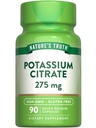 Suplemen Kebenaran Alam Potasium Citrat 126; 275mg 124; 90 Capsules 126; Non-GMO & Gluten Bebas