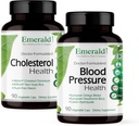 EMERALD LABS Cholesterol Health (90 Caps) & Blood Pressure Health (90 Caps) - Dukung sistem jantung dan peredaran darah - Dukung Tekanan darah Levels dalam Rentang Normal - Gluten- Free - 30- Day Supppply