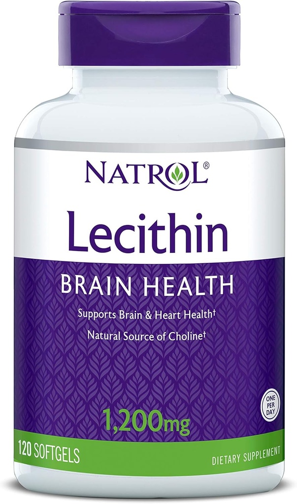 Natrol SOYA Lesit Mineral Suplemen, 1.200 mg, 120 Cacah