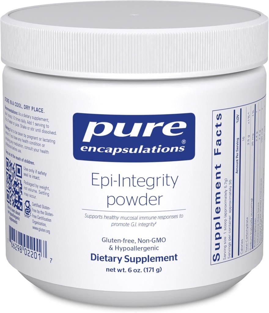 Encapsulasi Murni Epi- Integritas Powder 124; Mendukung Mukosal Kebal Respon Immune ke Prompres G.I. Integritas 124; 6 Ounces