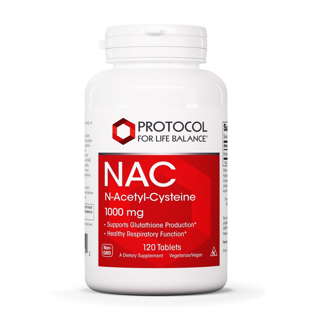 PROTOCOL UNTUK HIDUP BALICE NAC N-Acetyl Cysteine 10000mg - Glutathione Production & Respiratory Fungsi - 120 Tab