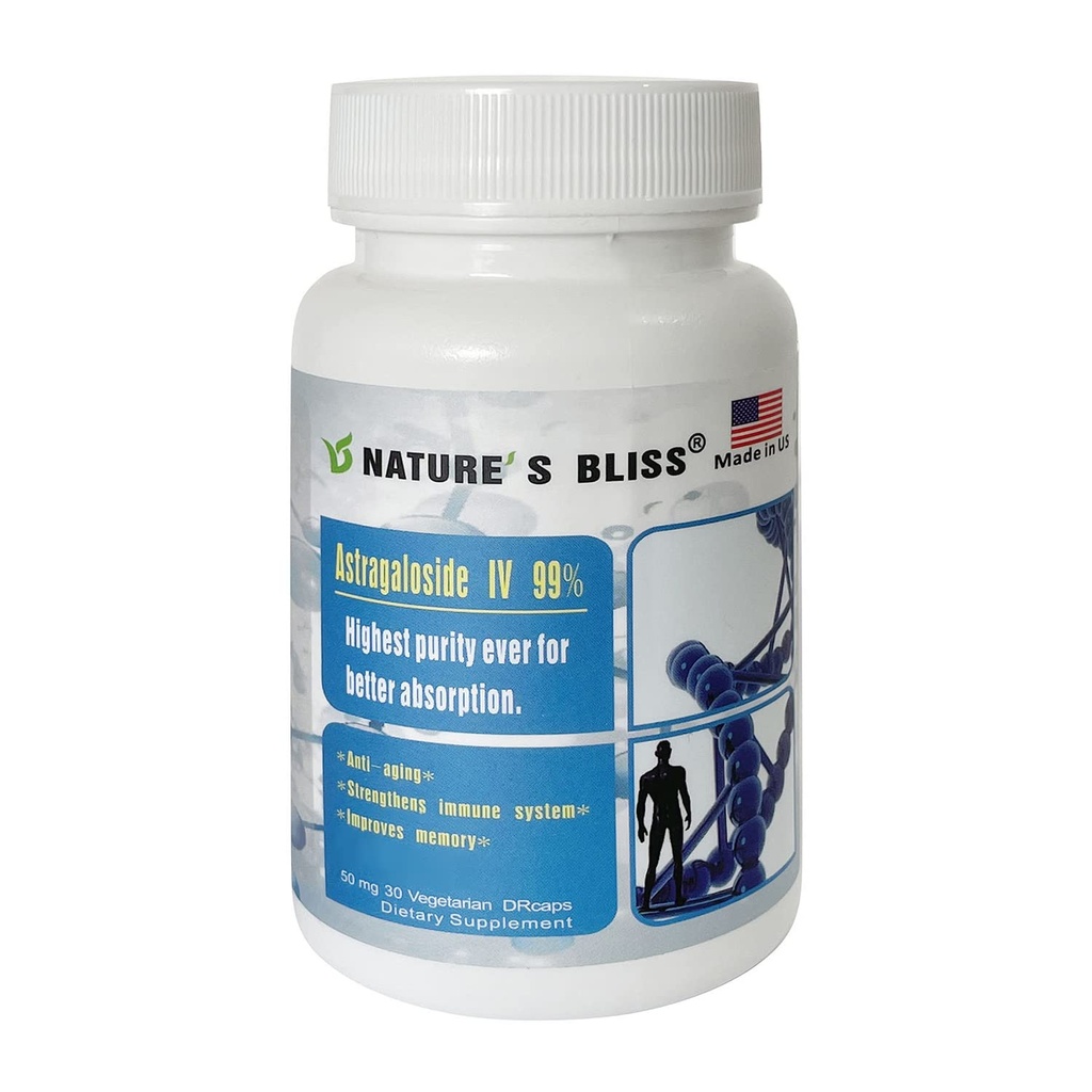 Nature 'sbliss Attach Acid Protected & Super- Absorpsi Astragalus Root Extratraloside IV 99%, Dibuat di AS, 50mg, 30caps (50mg x 30caps)
